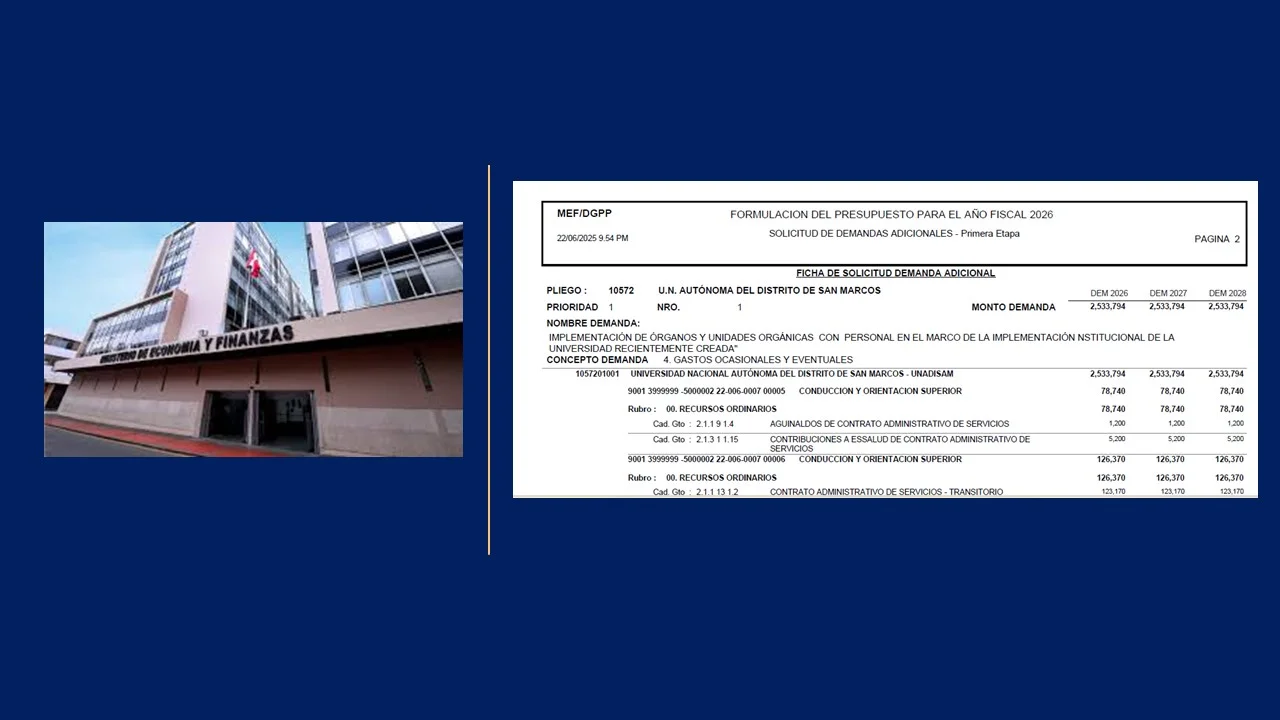 UNADISAM sustentará su Asignación Presupuestal Multianual (2026-2028) ante el MINISTERIO DE ECONOMÍA Y FINANZAS - Nota de…