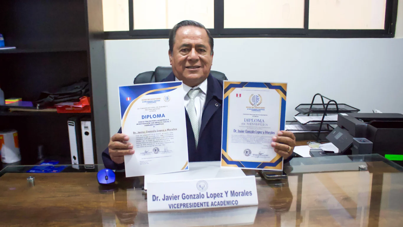 Vicepresidente Académico de la UNADISAM recibe reconocimiento nacional - Nota de Prensa, Español - Universidad Nacional…