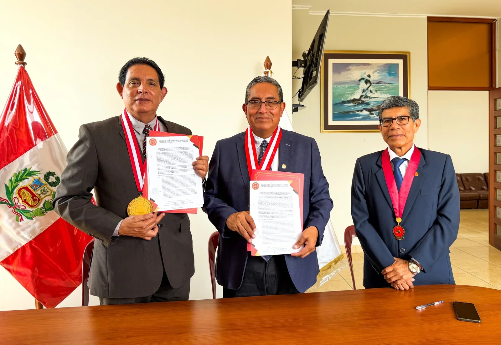 UNADISAM y el Colegio de Ingenieros del Perú Áncash Chimbote firman trascendental convenio de cooperación - Nota de Prensa…