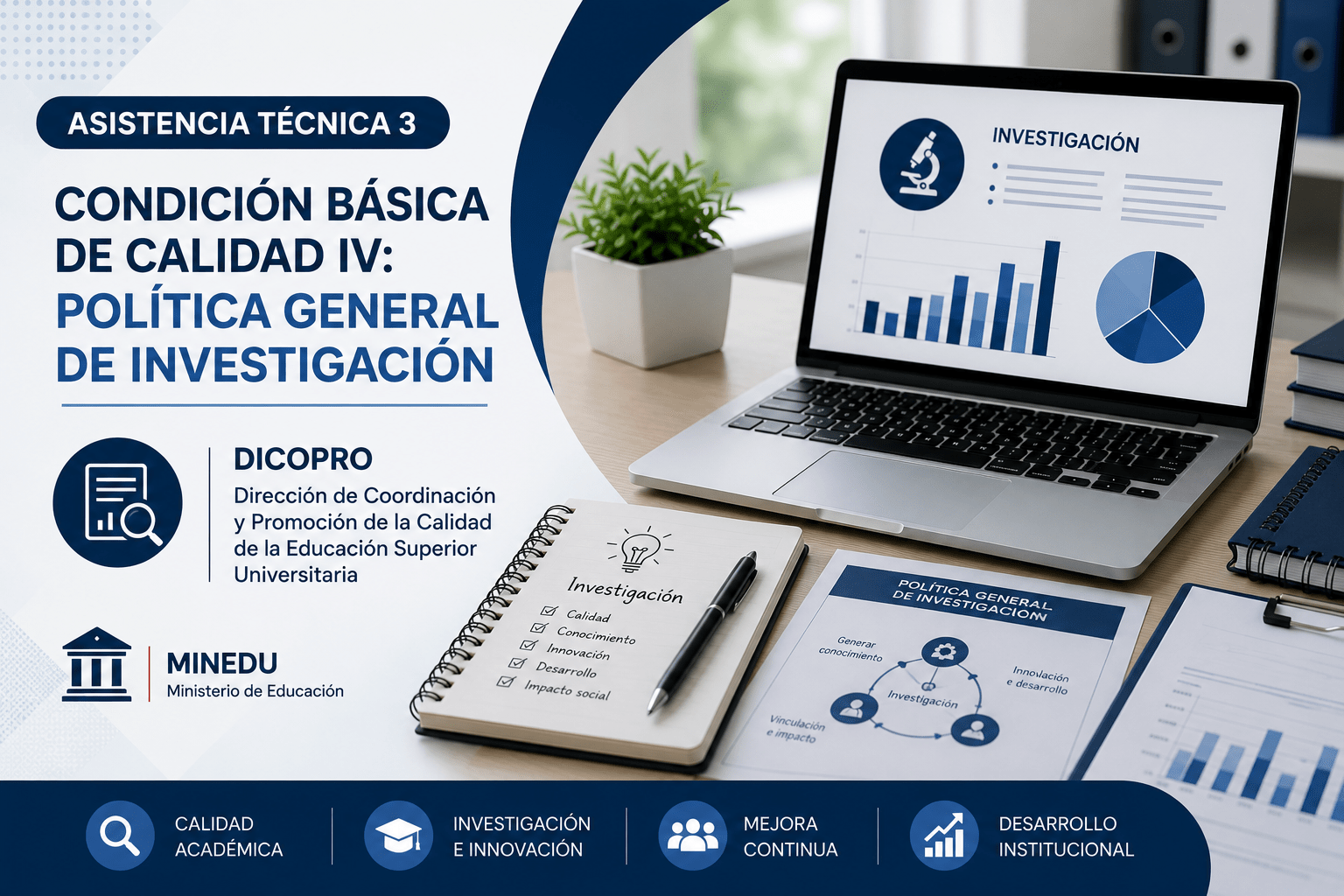 Asistencia Técnica 3 – CBC IV: Política General de Investigación DICOPRO – MINEDU