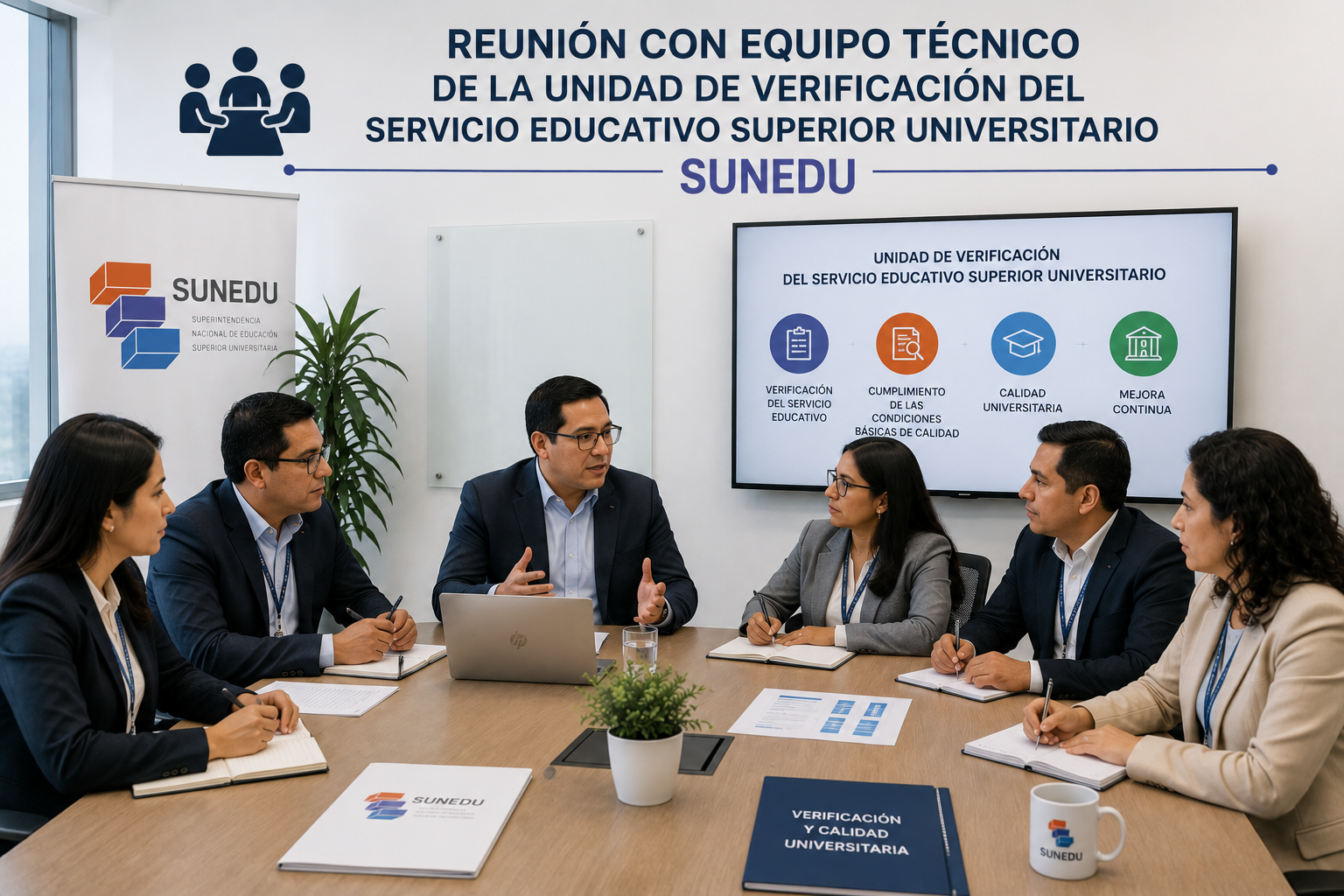 Reunión con equipo técnico de la Unidad de Verificación del Servicio Educativo Superior Universitario – SUNEDU
