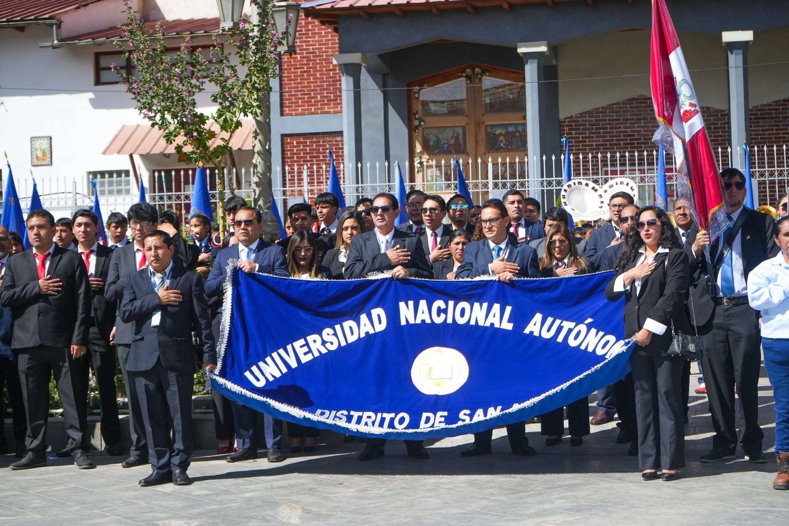 UNADISAM participó en la conmemoración del día de la bandera en San Marcos - Nota de Prensa, Español - Universidad Nacional…